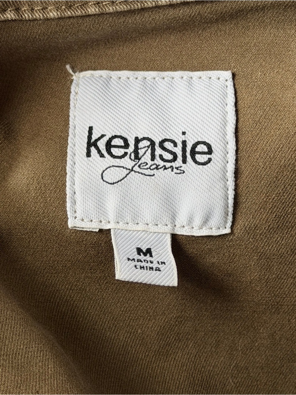 Kensie Olive Green Cotton Canvas Military Utility Field Jacket- Medium - Picture 2 of 5